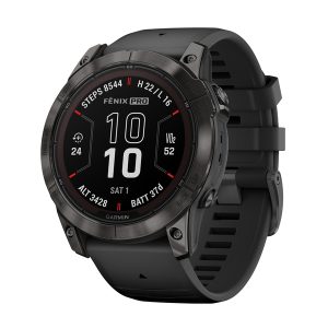 Garmin 010-02778-10 fenix 7X Pro Sapphire Solar Edition GPS Smartwatch with 51-mm Case, Bluetooth, Preloaded Maps, Health/Fitness, 10 ATM (Carbon Gray)