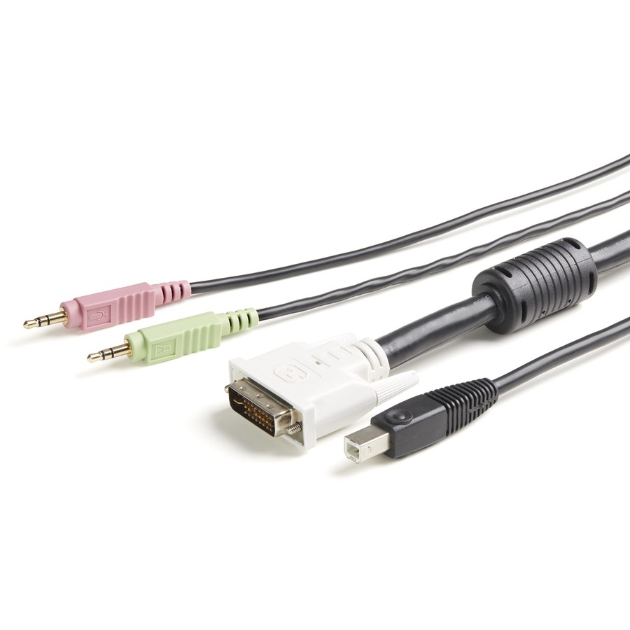 StarTech.com 4-in-1 USB DVI KVM Cable with Audio and Microphone - Image 2