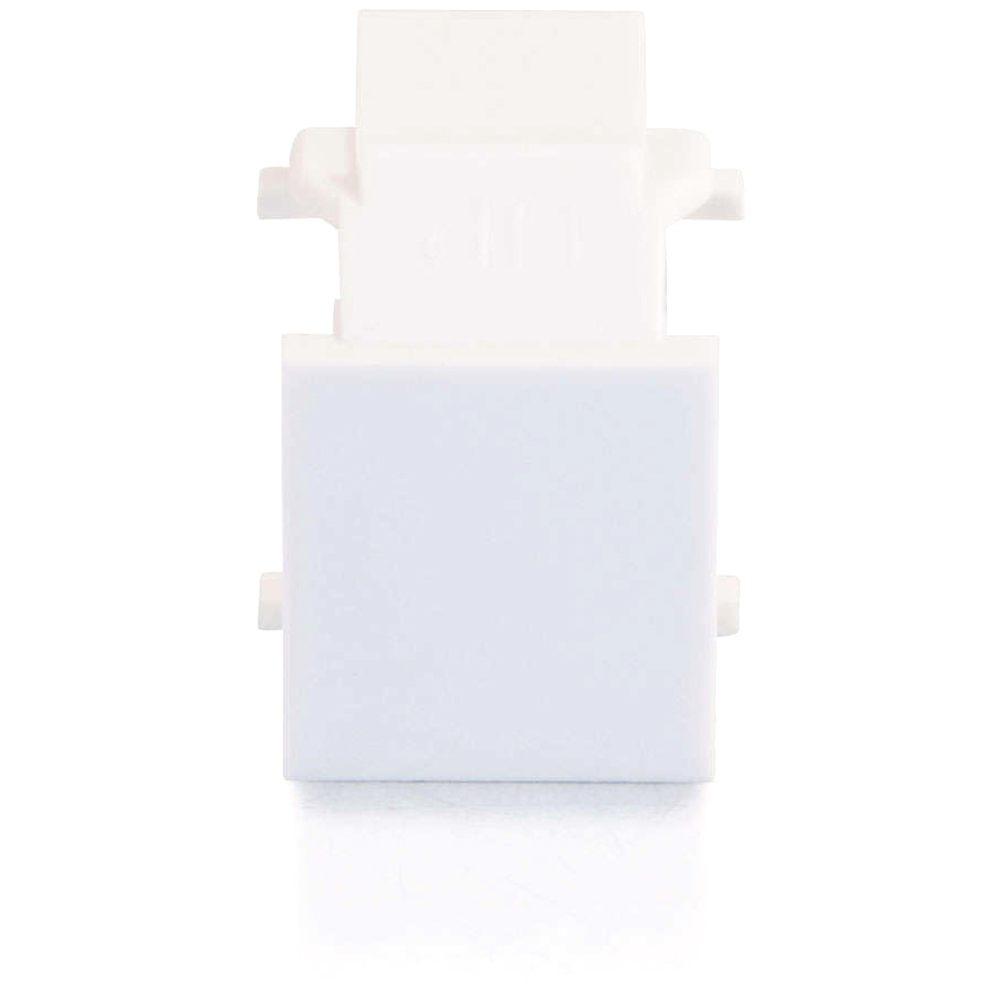 C2G Snap-In Blank Keystone Insert Module - White - Image 2