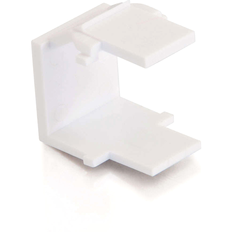 C2G Snap-In Blank Keystone Insert Module - White - Image 4