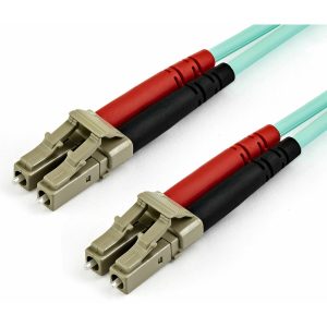 StarTech.com 10m (30ft) LC/UPC to LC/UPC OM4 Multimode Fiber Optic Cable, 50/125&micro;m, 100G, Low Insertion Loss, LSZH Fiber Jumper Cord