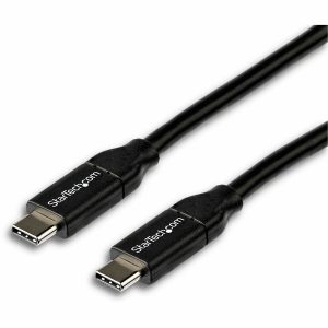 StarTech.com 2m 6 ft USB C to USB C Cable w/ 5A PD - M/M - USB 2.0 - USB-IF Certified - USB Type C Cable - USB C Charging Cable - USB C PD Cable