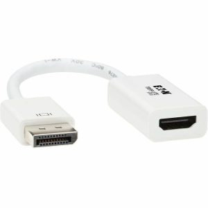Eaton Tripp Lite Series DisplayPort to HDMI Active Adapter Video Converter (M/F), 4K 60 Hz, DP 1.2, HDCP 2.2, 6 in.