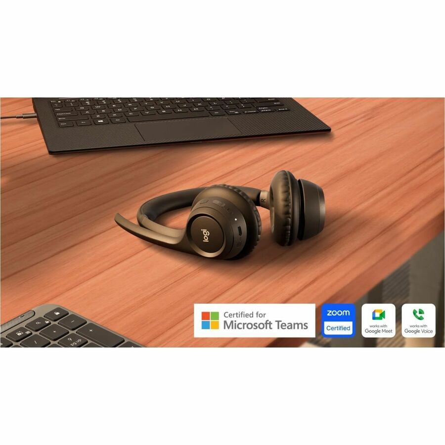 Logitech Zone 305 for Business, Wireless Bluetooth Headset With Microphone, for Microsoft Teams, Compatible With Windows, Mac, Chrome, Linux, iOS, iPadOS, Android, Black - Image 8