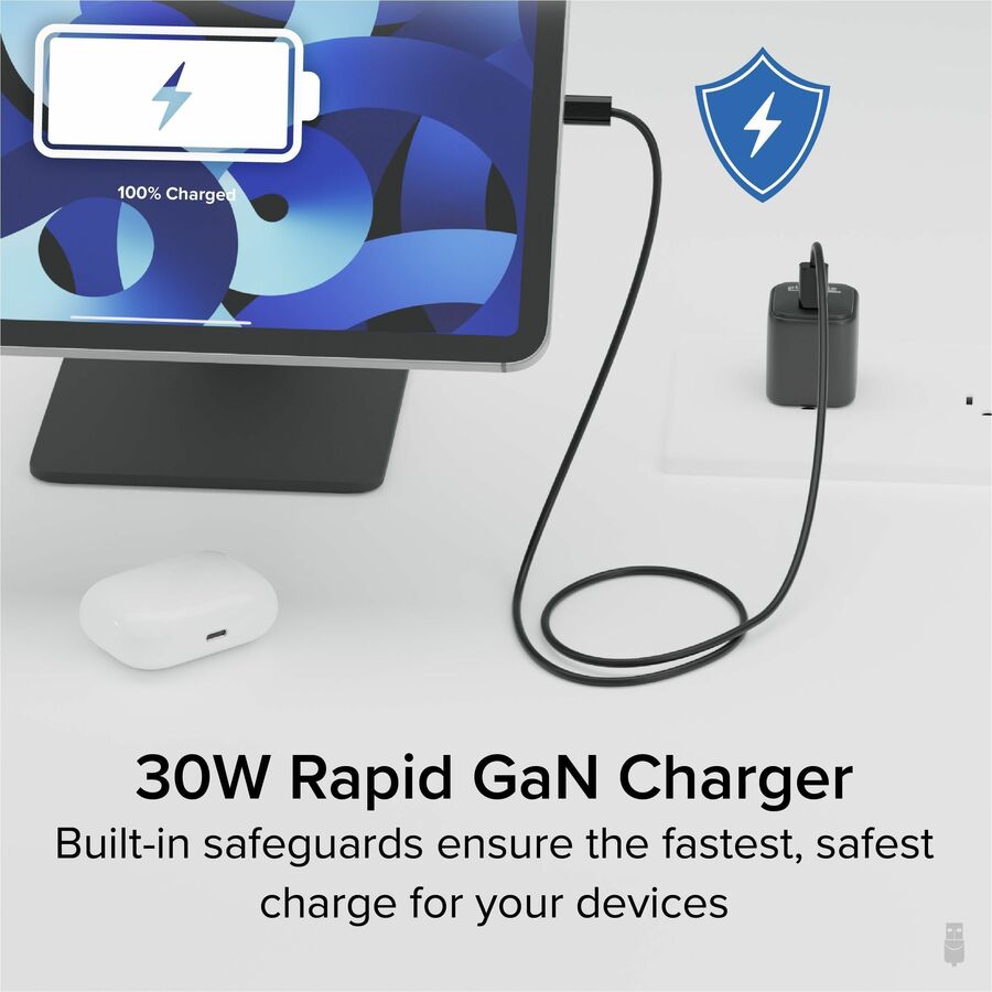 Plugable GaN USB C Charger Block, 30W Portable Charger - Image 3