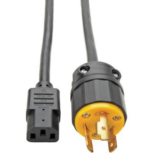 Eaton Tripp Lite Series Computer Power Cord, NEMA L6-20P to C13 - Heavy-Duty, 15A, 250V, 14 AWG, 6 ft. (1.83 m), Black