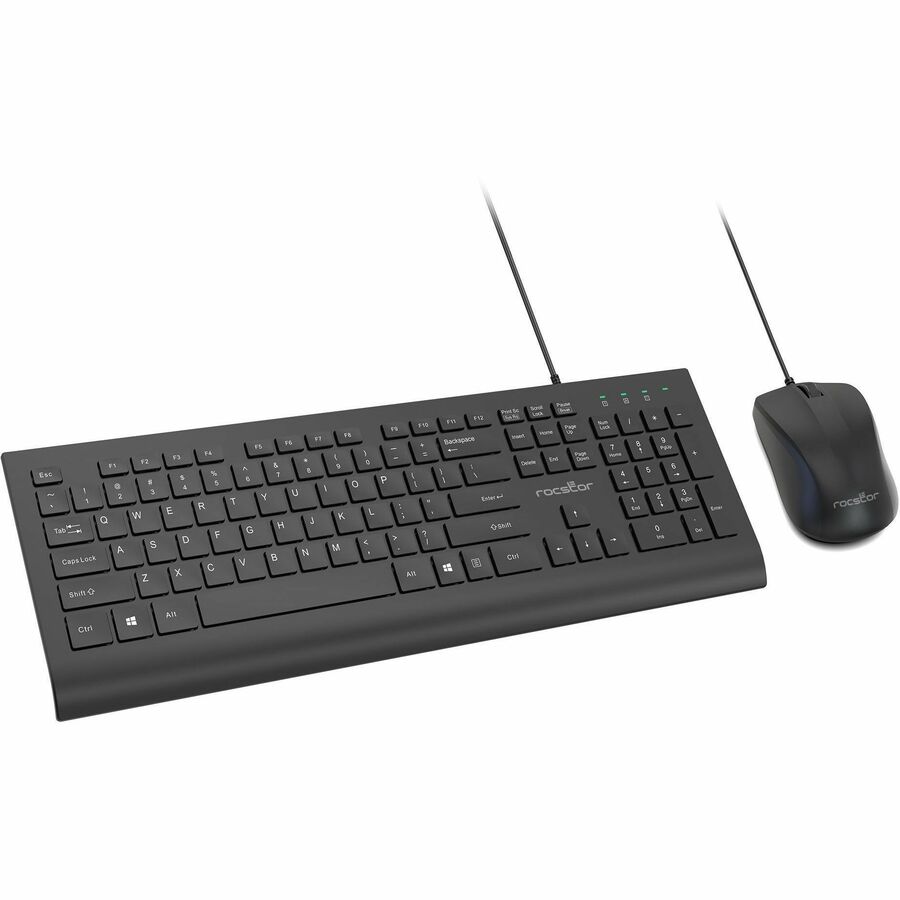 Rocstor Premium CK1 Wired USB Keyboard Mouse Combo Set - Image 2