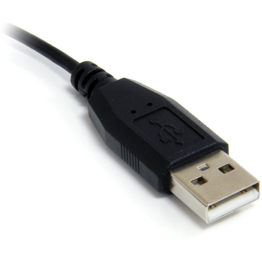 StarTech.com 1 ft Micro USB Cable - A to Right Angle Micro B - Image 3