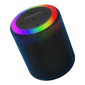 HyperGear 15885 Halo Waterproof True Wireless Stereo Portable Bluetooth Speakerphone with LED Light Ring, 15885