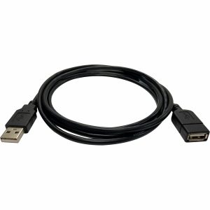 Black Box USB 2.0 Extension Cable - Type-A, Male/Female, Black, 3-ft. (0.9-m)