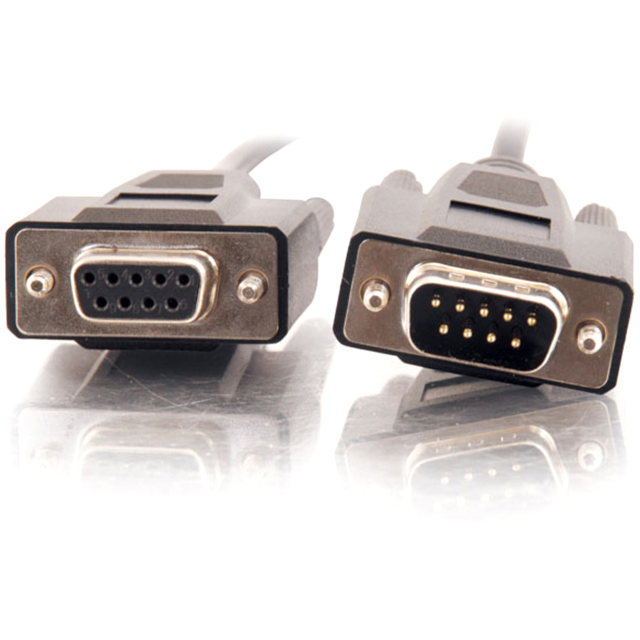 C2G 3ft DB9 M/F Extension Cable - Black - Image 2