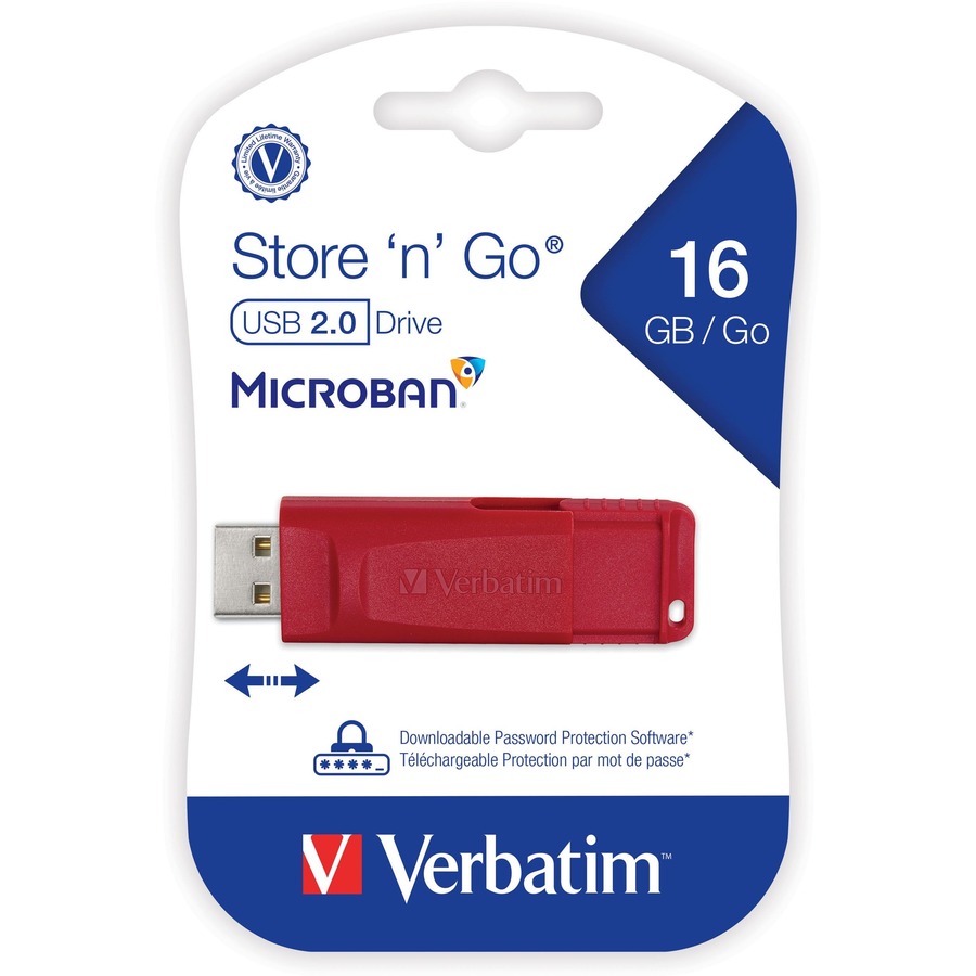 Verbatim 16GB Store 'n' Go USB Flash Drive - Red - Image 7