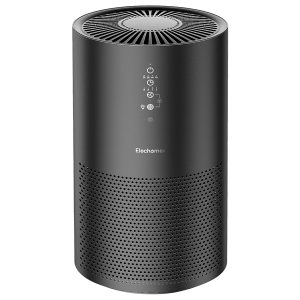Elechomes K02-U22GE-02 Smart Sensor 50-Watt HEPA Air Purifier with LED Status Light (Black)