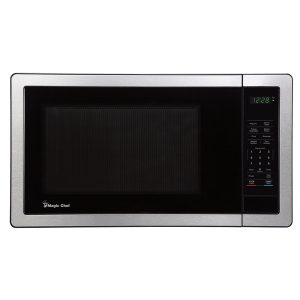 Magic Chef MC110MST 1.1-Cu. Ft. 1,000-Watt Digital Touch Countertop Microwave (Silver)