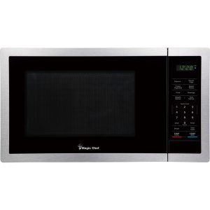 Magic Chef MC99MST 0.9-Cu. Ft. 900-Watt Countertop Digital Touch Microwave (Silver)