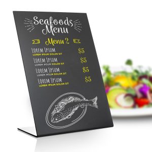 Small Tabletop Chalkboard Sign 6x8 inch   Mini Tabletop Chalkboard Sign   Small Blackboard with Stand   Chalkboard Stand Table   Black Table Menu Stand   Table Top Chalk Board   Table Top Chalk Easel