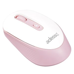 Adesso IMOUSE A30P iMouse A30 Wireless Computer Mouse with AI Copilot Button, 4 Buttons, 1200 DPI, for PC and Mac (Pink)