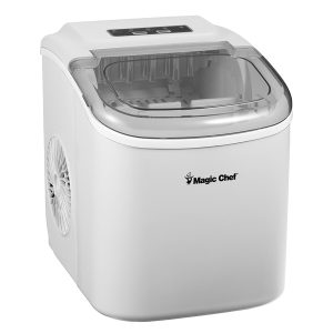 Magic Chef MCIM27W 27-Lb. Portable Countertop Ice Maker (White)