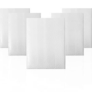 Amiff White Bubble Mailers Pack of 10 Bubble Poly Mailers 9.5 x 13.5 White Poly Envelopes 9 1/2 13 1/2 Bubble Mailers Packing Supplies Self Seal Bubble Mailers