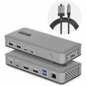 USB C Dock 2x DP 100W PD