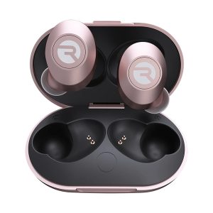 Raycon RBE725-21E-ROS The Everyday Classic Earbuds TWS Bluetooth with Mic and Charging Case, ANC, up to 32 Hours Play Time, IPX4 Waterproof (Rose Gold)