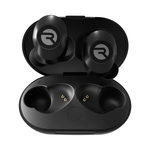 Raycon RBE725-21E-BLA The Everyday Classic Earbuds TWS Bluetooth with Mic and Charging Case, ANC, up to 32 Hours Play Time, IPX4 Waterproof (Carbon Black)