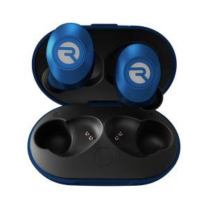 Raycon RBE725-21E-BLU The Everyday Classic Earbuds TWS Bluetooth with Mic and Charging Case, ANC, up to 32 Hours Play Time, IPX4 Waterproof (Electric Blue)