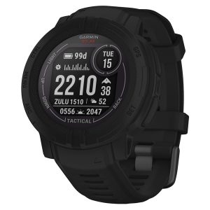 Garmin 010-02627-13 Instinct 2 Solar Tactical Edition GPS Smartwatch with 45-mm Case, Bluetooth, Military Grade Protection, Stealth Mode, and 10 ATM Water Rated