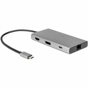 Rocstor Premium USB-C Dual Display Portable Dock Multiport Adapter