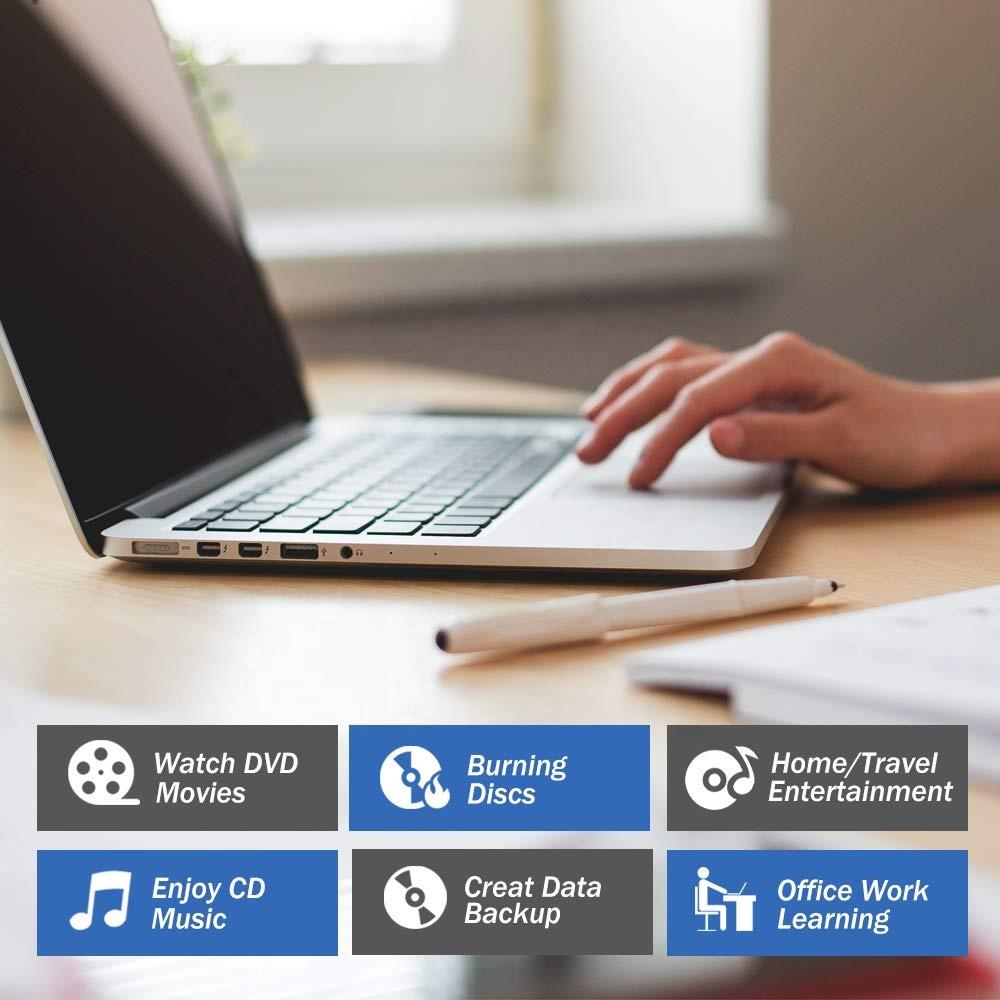 External DVD Drive USB CD DVD 3.0 Burner Writer Rewriter For MacBook Laptops - Image 5