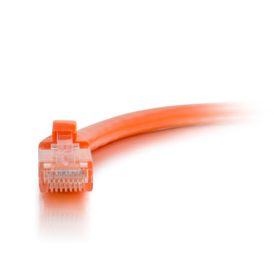 C2G 10ft Cat6a Snagless Unshielded (UTP) Ethernet Cable - Cat6a Network Patch Cable - PoE - Orange - Image 2