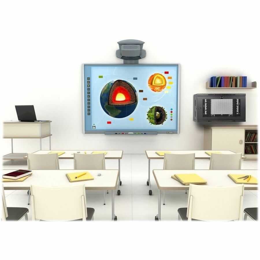 Eaton Tripp Lite Series SmartRack 9U Low-Profile Switch-Depth-Plus Wall-Mount Mini Rack Enclosure, Wide - Image 9