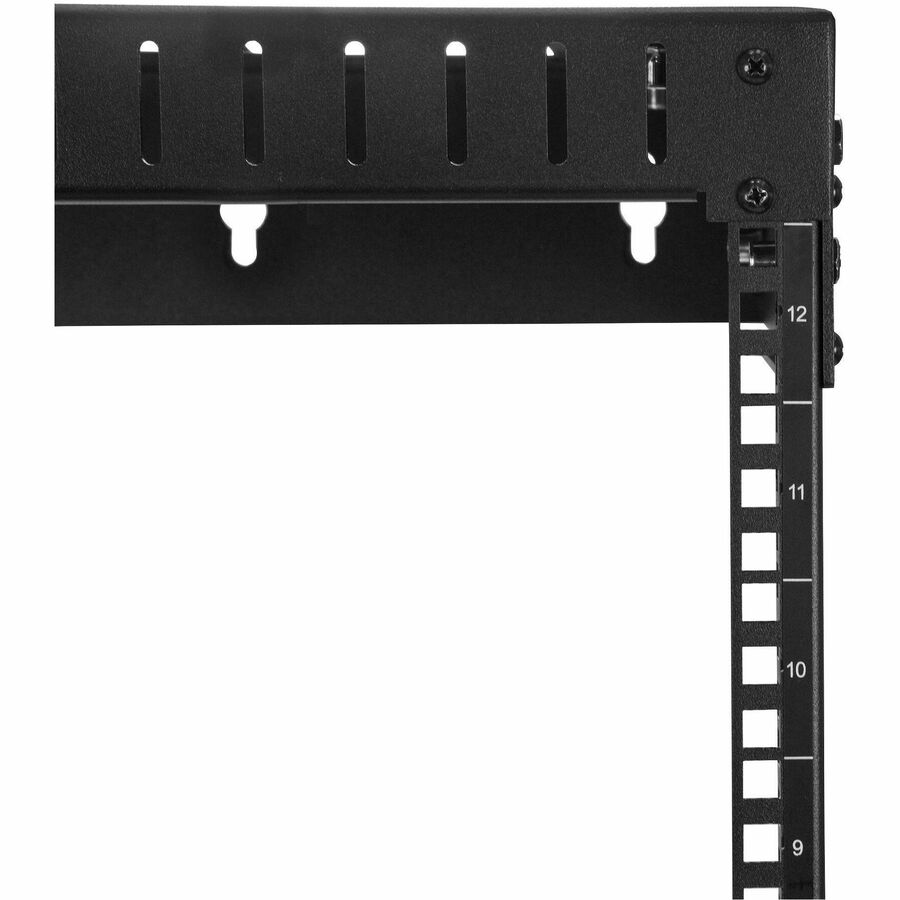 StarTech.com 2-Post 12U Heavy-Duty Wall Mount Network Rack, 19" Open Frame Server Rack with Adjustable Depth, Data Rack for IT Equipment~ - Image 5