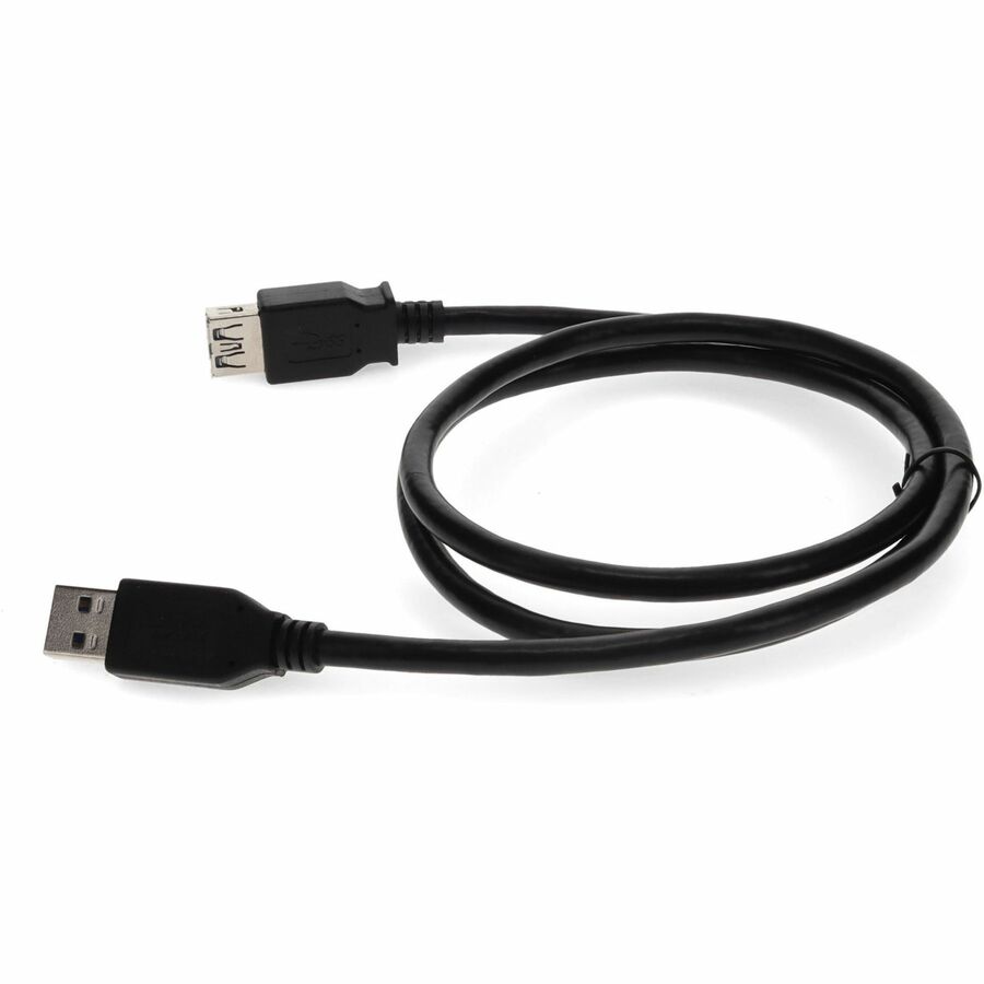 AddOn 15ft USB 3.0 (A) Male to Female Black Cable - Image 2