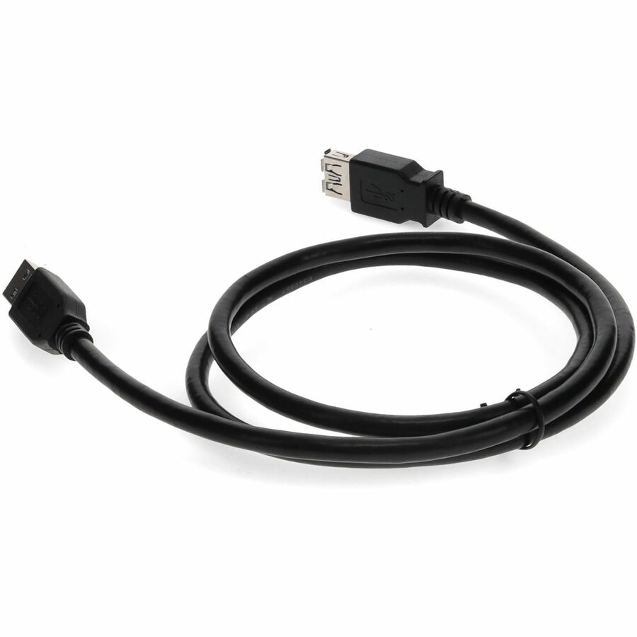 AddOn 15ft USB 3.0 (A) Male to Female Black Cable - Image 3