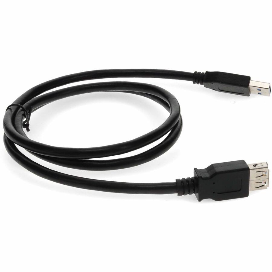 AddOn 15ft USB 3.0 (A) Male to Female Black Cable - Image 6