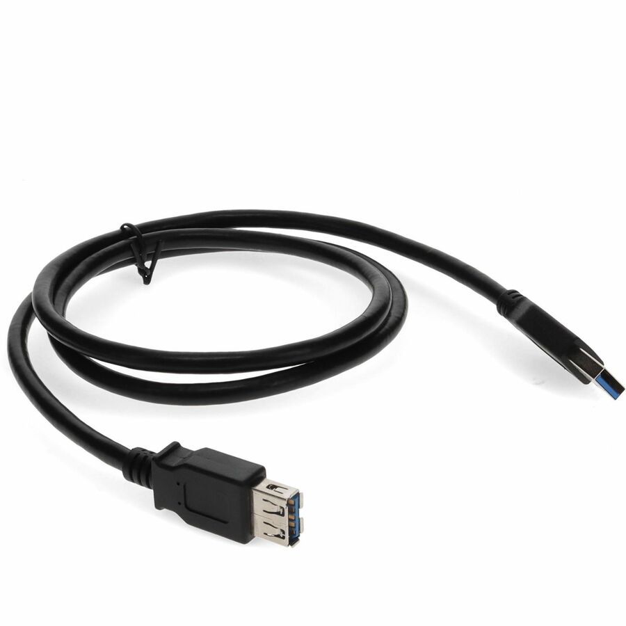 AddOn 15ft USB 3.0 (A) Male to Female Black Cable - Image 7