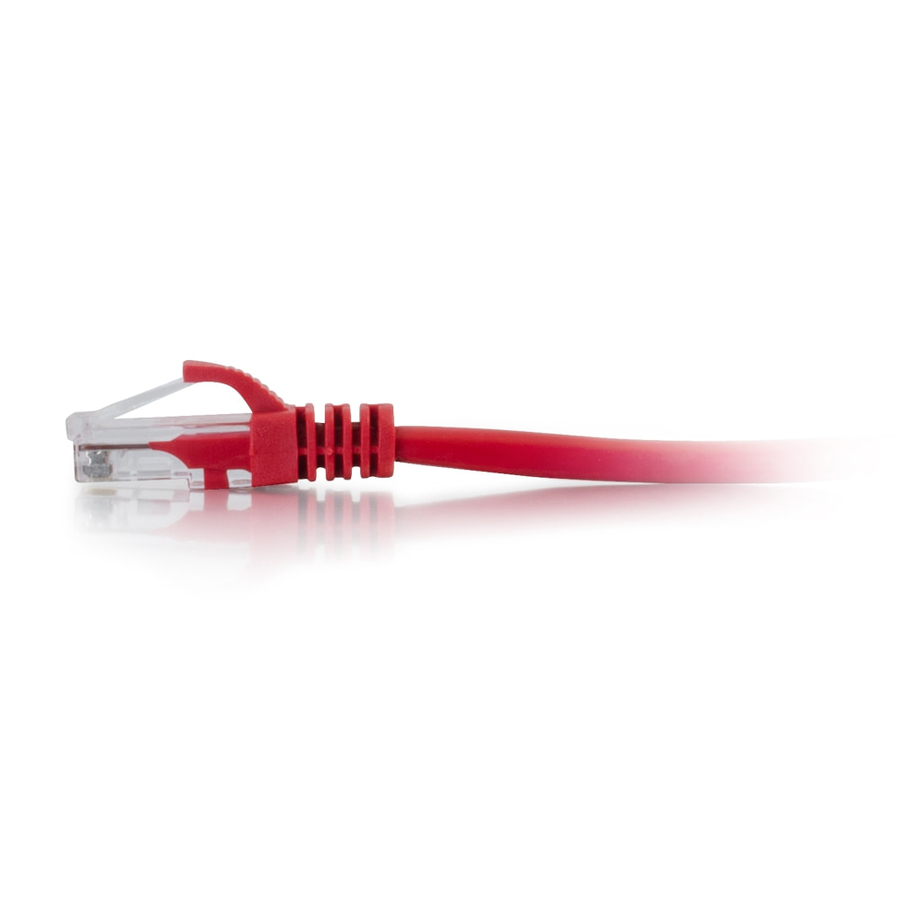 C2G 10ft Cat6a Snagless Unshielded (UTP) Ethernet Cable - Cat6a Network Patch Cable - PoE - Red - Image 3