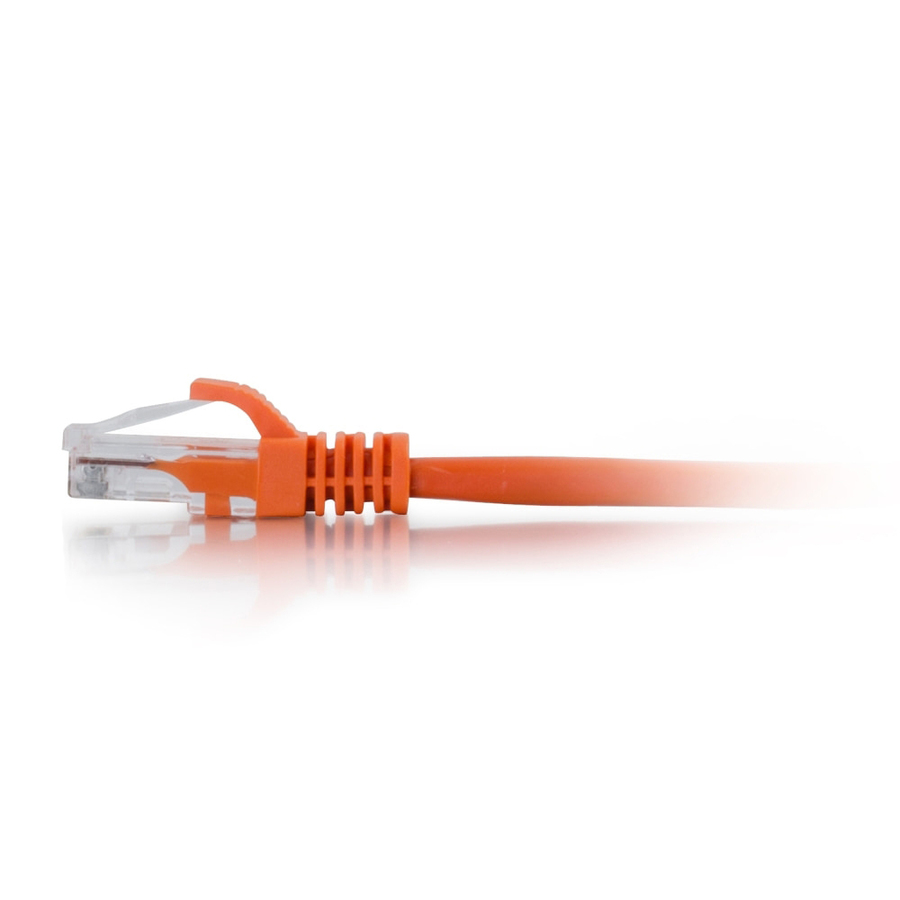 C2G 7ft Cat6a Unshielded Ethernet - Cat 6a Network Patch Cable - Orange - Image 3