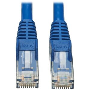 Eaton Tripp Lite Series Cat6 Gigabit Snagless Molded UTP Ethernet Cable (RJ45 M/M), PoE, CMR-LP, Blue, 6 ft. (1.83 m), TAA