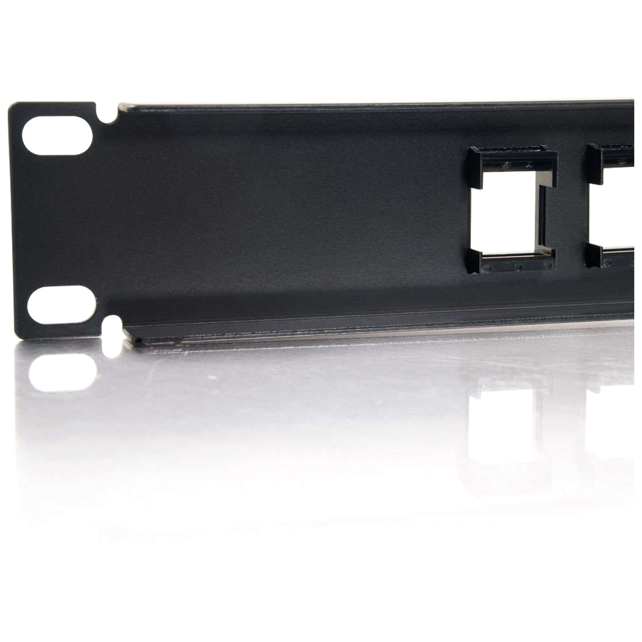 C2G 12-Port Blank Keystone/Multimedia Patch Panel - Image 4