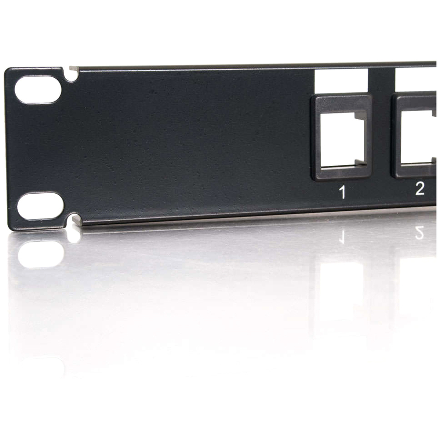 C2G 12-Port Blank Keystone/Multimedia Patch Panel - Image 5
