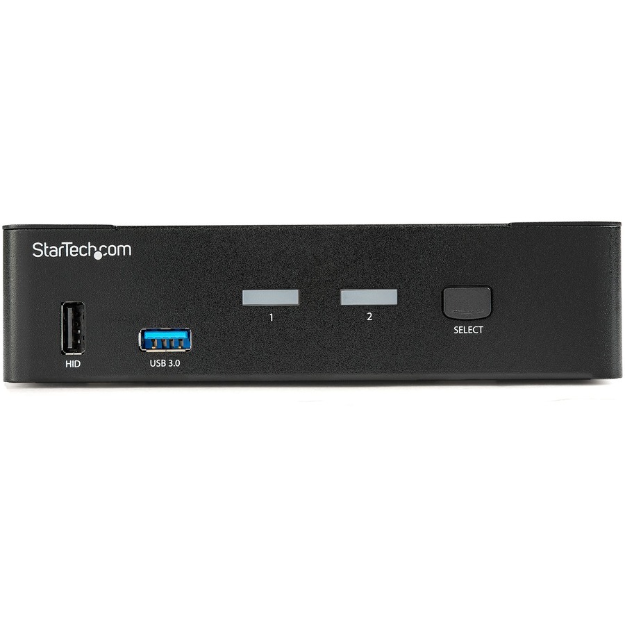 StarTech.com 2 Port DisplayPort KVM Switch - 4K 60Hz - Single Display - UHD DP 1.2 USB KVM Switch with USB 3.0 Hub & Audio - TAA Compliant - Image 4