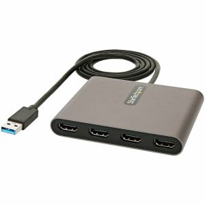 StarTech.com USB 3.0 to Quad HDMI Adapter, USB to 4x HDMI Monitor Converter for Windows (no support for macOS/ChromeOS/Linux) - TAA