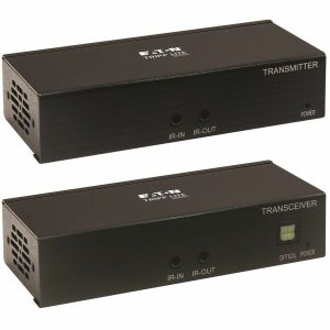 Eaton Tripp Lite Series HDMI over Cat6 Extender Kit, Transmitter and Receiver with Repeater, 4K 60Hz, 4:4:4, IR, HDR, PoC, 230 ft., TAA