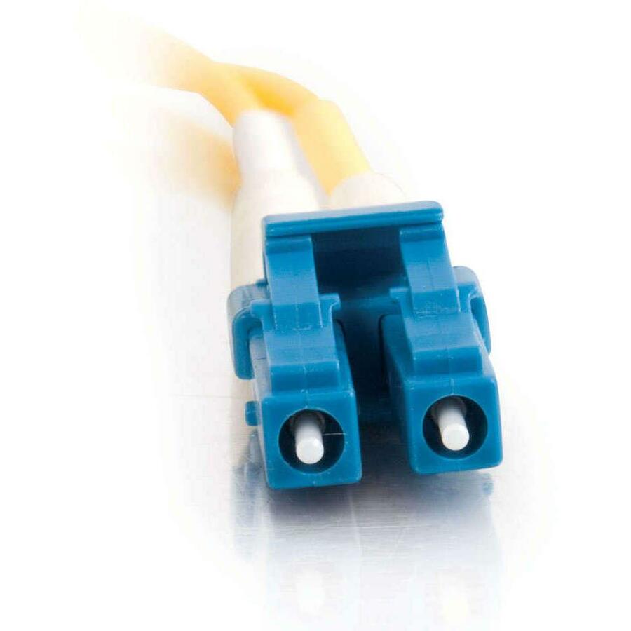 C2G 15m LC-LC 9/125 OS2 Duplex Single-Mode PVC Fiber Optic Cable - Yellow - Image 2