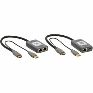 Eaton Tripp Lite Series 1-Port HDMI over Cat6 Extender Kit, Pigtail Transmitter/Receiver, 4K 60 Hz, HDR, 4:4:4, 230 ft. (70.1 m), TAA