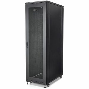 StarTech.com 4-Post 42U Server Rack Cabinet, 19" Data Rack Cabinet for Computer / IT Equipment mount, Rack Server Cabinet with Casters