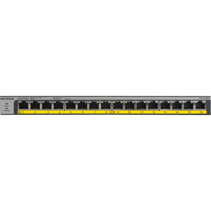 Netgear 16-Port 183W PoE/PoE+ Gigabit Ethernet Unmanaged Switch - Image 2
