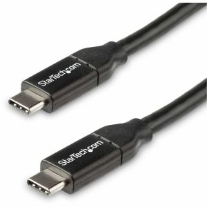 StarTech.com 0.5m USB C to USB C Cable w/ 5A PD - M/M - USB 2.0 - USB-IF Certified - USB Type C Cable - USB C Charging Cable - USB C PD Cable